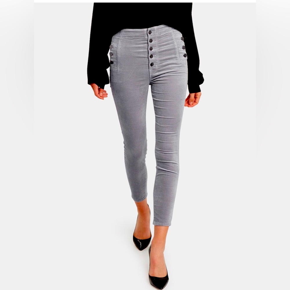 J BRAND Natasha High sky Velvet Jeans silverspoon Size 30